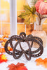 9.75" Metal Horseshoe Pumpkin - Whiskey Skies - GERSON COMPANIES