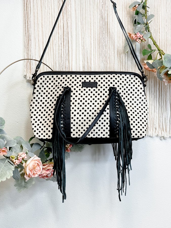 Polka Dot Mini Duffle Bag