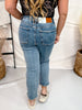 Judy Blue Petite High Waist Tummy Control Straight Leg Ankle Jeans
