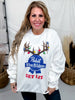 "Get Lit" Holiday Pabst Blue Ribbon Graphic Sweatshirt