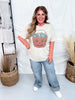 Turquoise Treats Halloween Pumpkin Graphic T-Shirt