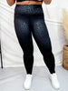 Black Leopard Print High Waist Leggings