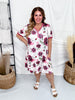 Mauve Rose Print Loungewear Night Dress