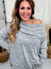 Brushed Soft Off Shoulder Top & Flare Pants Set (8 Colors)