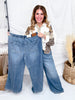 Judy Blue High Waist Palazzo Jeans With Drawstring Waist