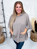 Hooded Poncho Style Sweater Top (7 Colors)