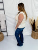 Cable Knit Fringed Sleeveless Sweater