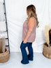 Hacci Striped Cardigan & Tank Top Set (5 Colors)