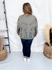 Vintage Moss Distressed Sweatshirt W/ Studding Detail & Knit Liner