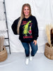 Licensed How The Grinch Stole Christmas Black Graphic Sweatshirt