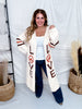 Cream Love And Peace Sweater Cardigan
