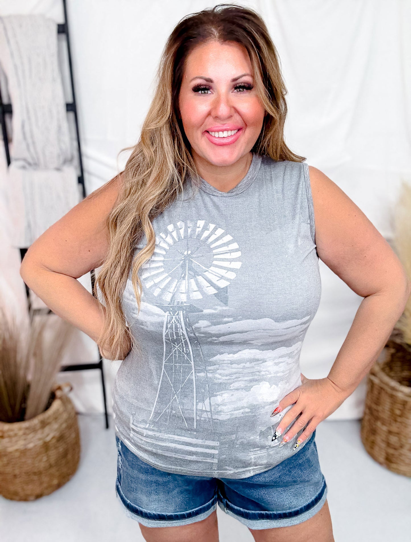 Windmill Ranch Graphic Tank Top