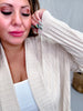 Lightweight Knit Cardigan In Oatmeal