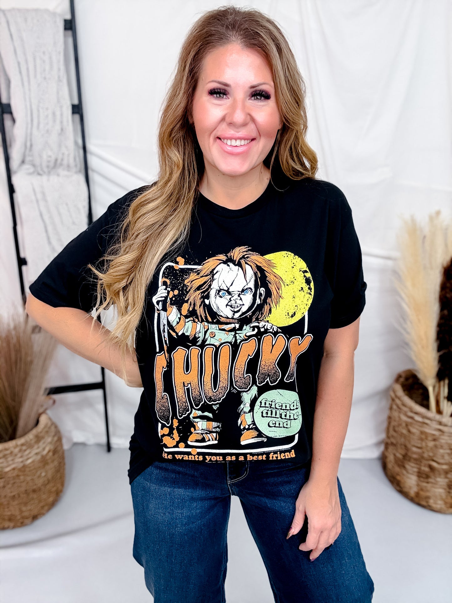 "Friends Til The End" Chucky Licensed Graphic Tee