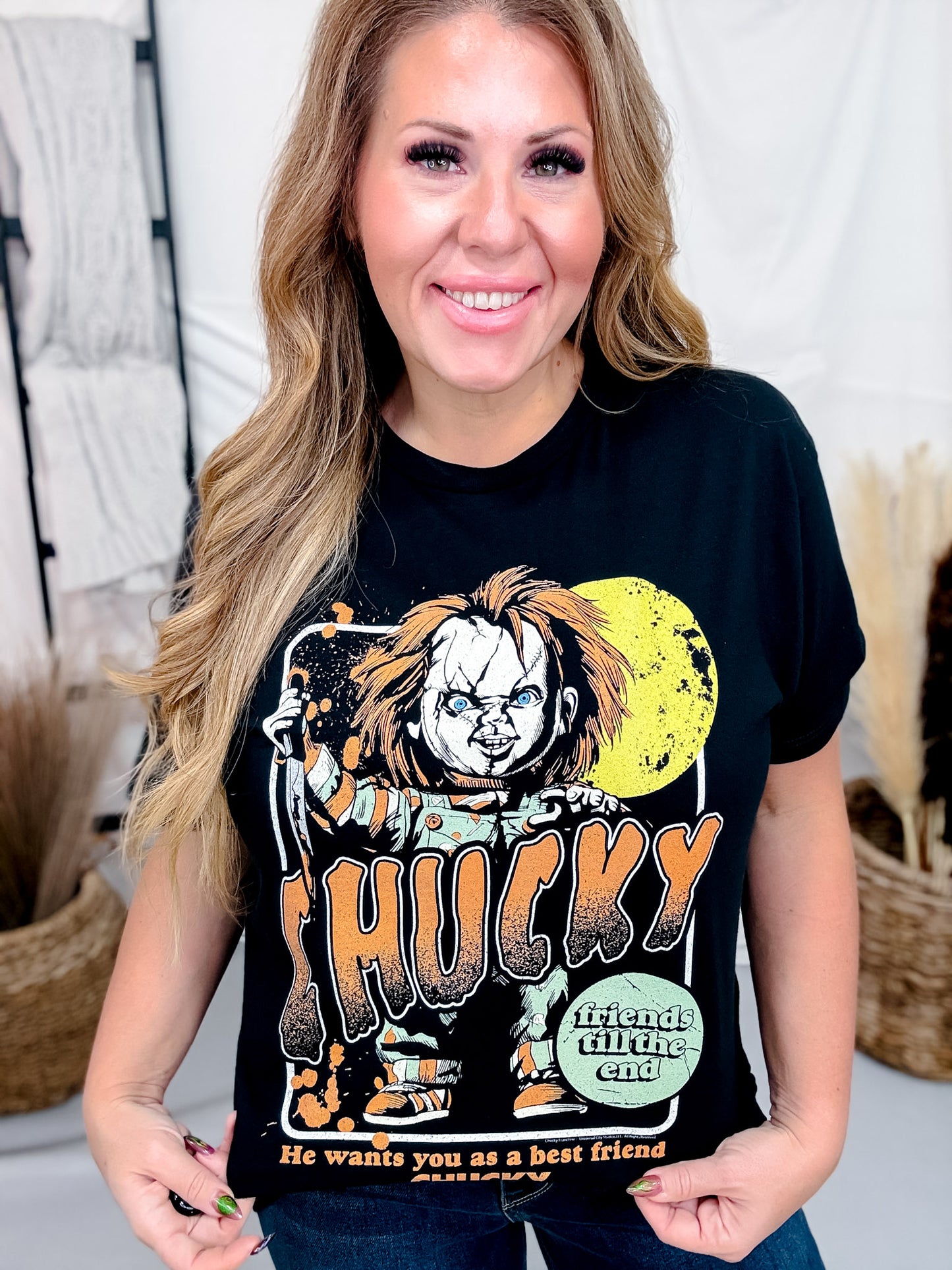 "Friends Til The End" Chucky Licensed Graphic Tee
