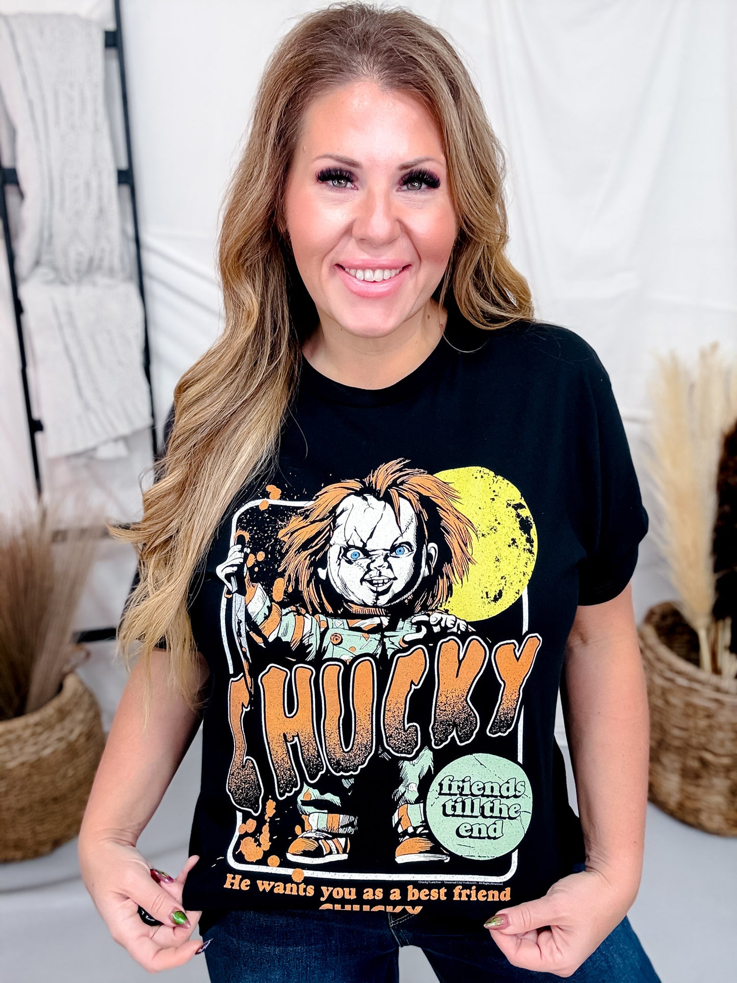 "Friends Til The End" Chucky Licensed Graphic Tee