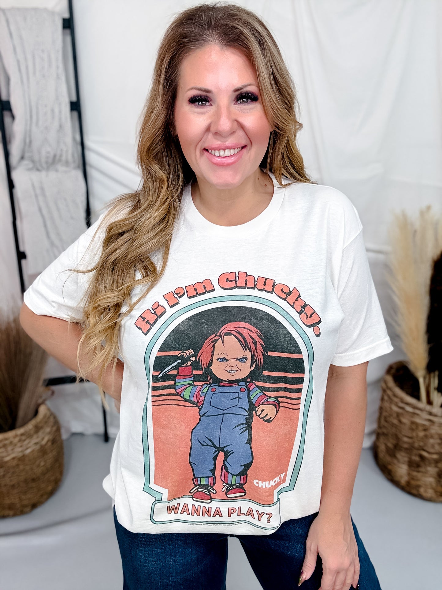 Licensed Chucky "Wanna Play?" Graphic Tee