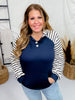 Navy Long Sleeve Pull Over Hoodie