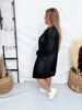 Long Sleeve Black Knit Open Cardigan