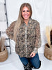 Western Inspired Camo Print Button Front Blouse