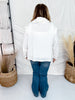 Ivory Lightweight Hoodie With Layered Sleeves