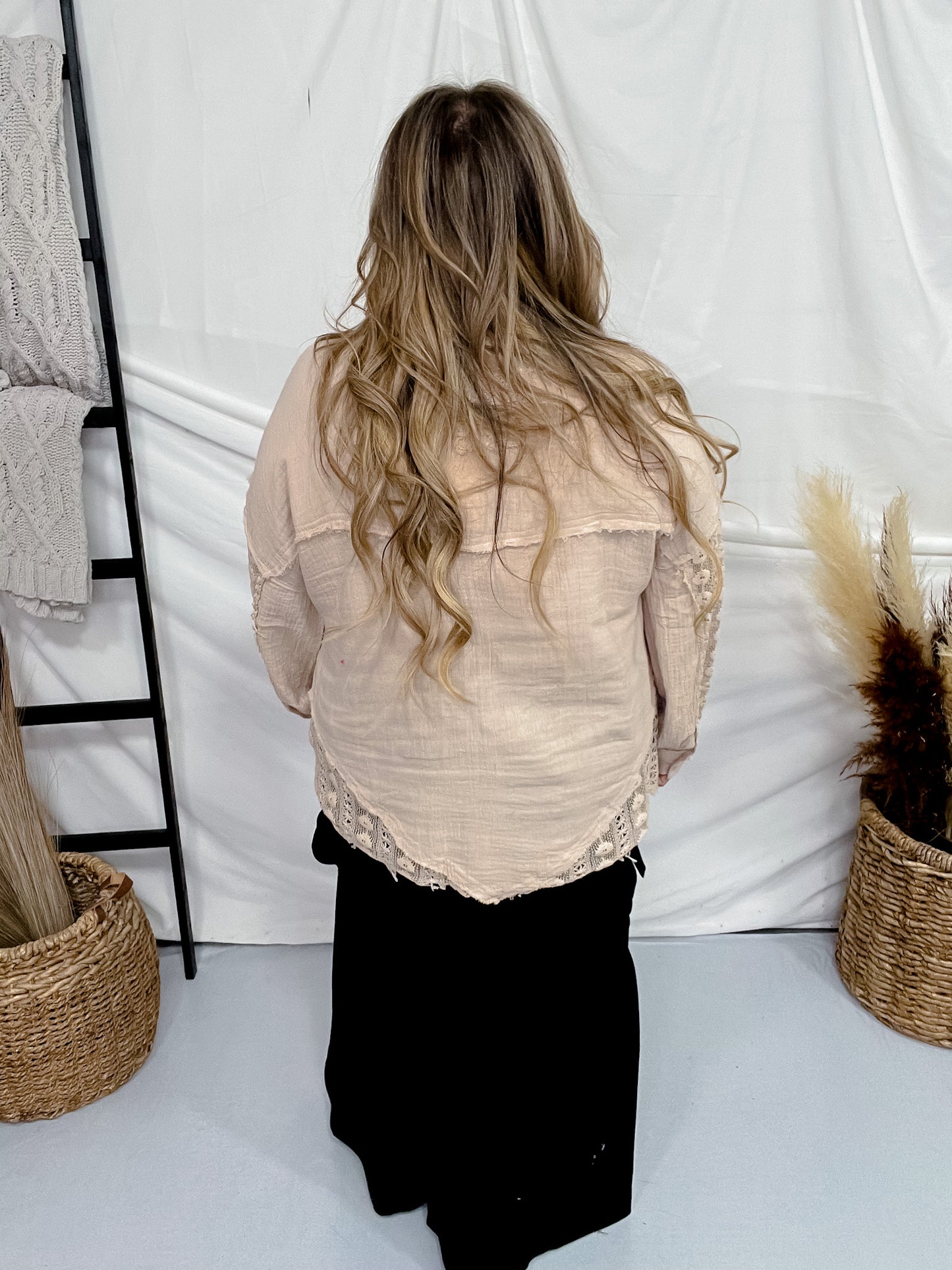 Black Wide Leg Cargo Pocket Pull-On Pants