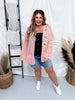 Peach Long Sleeve Relaxed Knit Sweater Cardigan