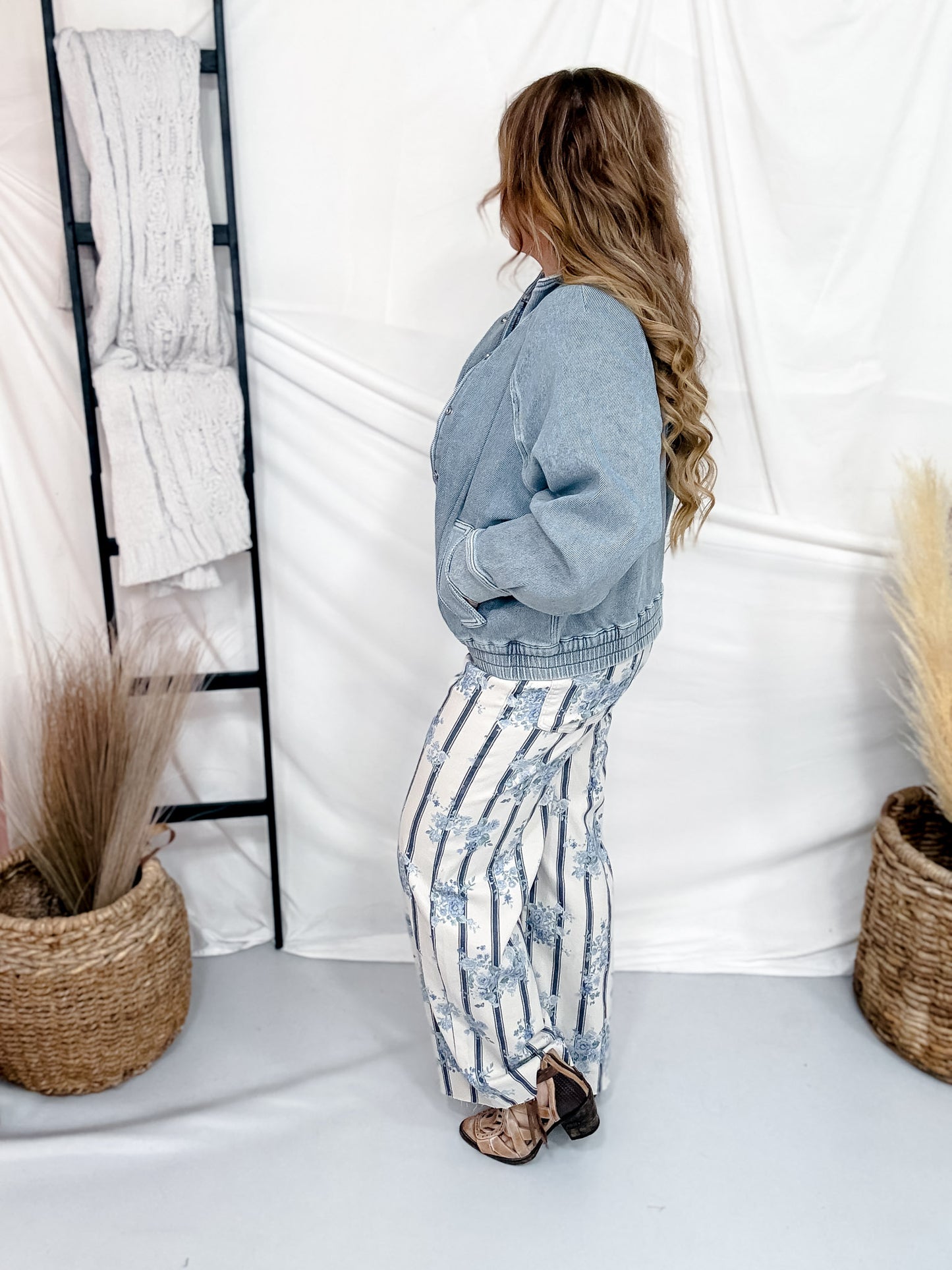 Judy Blue Denim Bomber Jacket