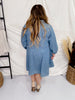 Long Sleeve Denim Mini Dress