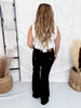 Judy Blue Garment Dyed Black Denim Flare Jeans