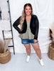 Black Open Knit Pullover Cocoon Body Cardigan