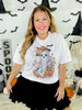 Gaudy Ghost Rhinestone Graphic Tee