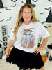 Gaudy Ghost Rhinestone Graphic Tee