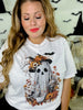 Gaudy Ghost Rhinestone Graphic Tee