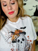 Gaudy Ghost Rhinestone Graphic Tee