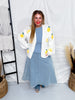 Long Sleeve Lemon Sweater Cardigan