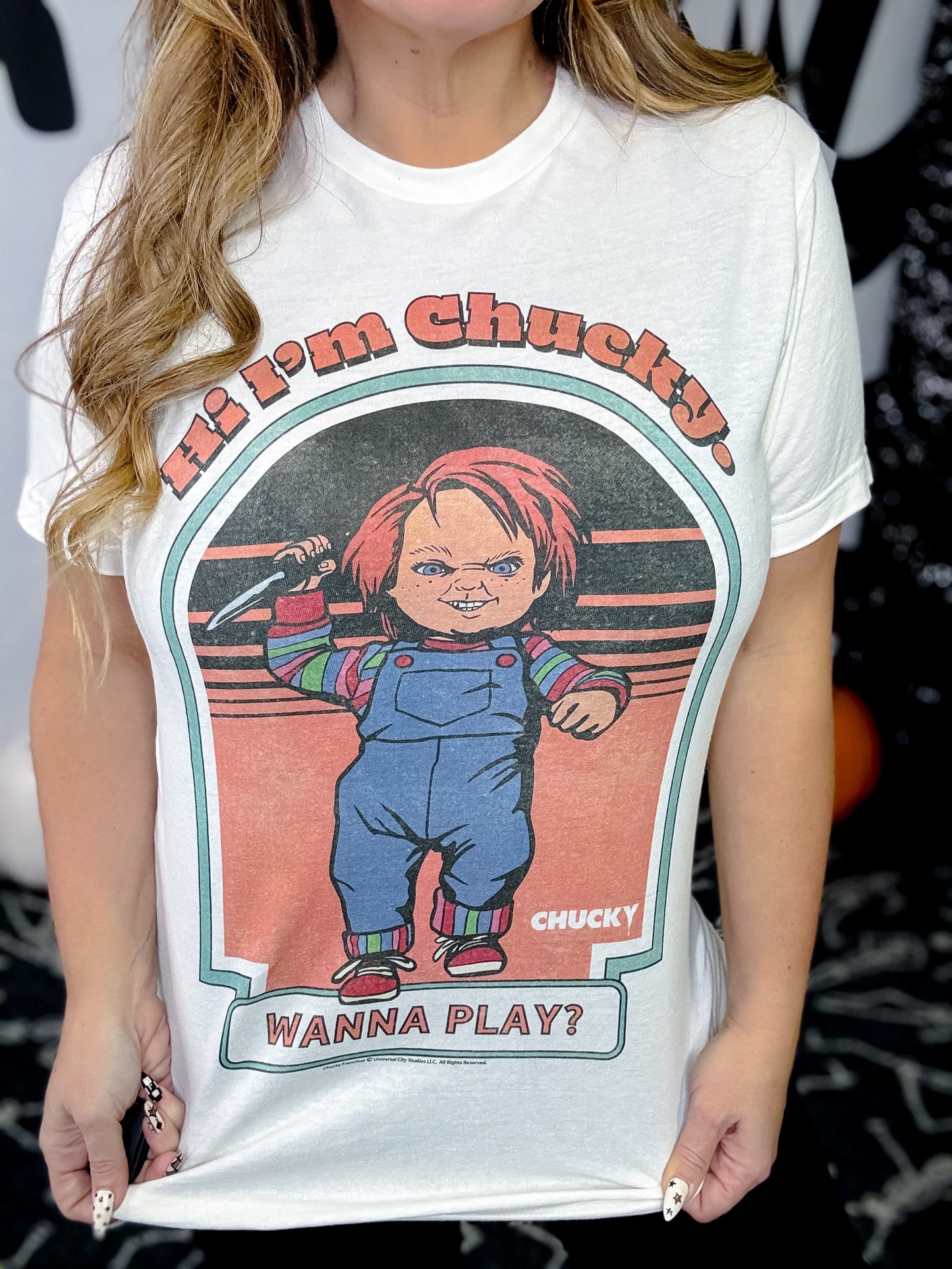 Licensed Chucky "Wanna Play?" Graphic Tee