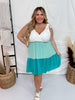 Color Block Mini Dress