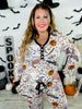 Spooky Pumpkin Halloween Pajama Set