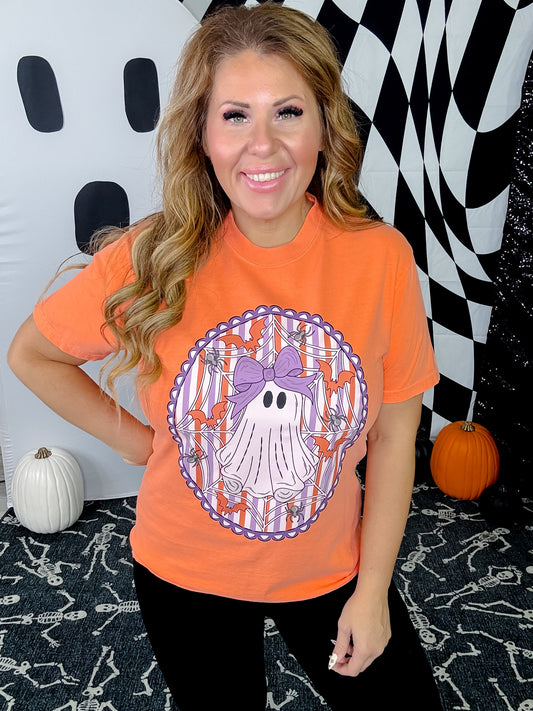 Framed Girly Ghost Graphic Tee