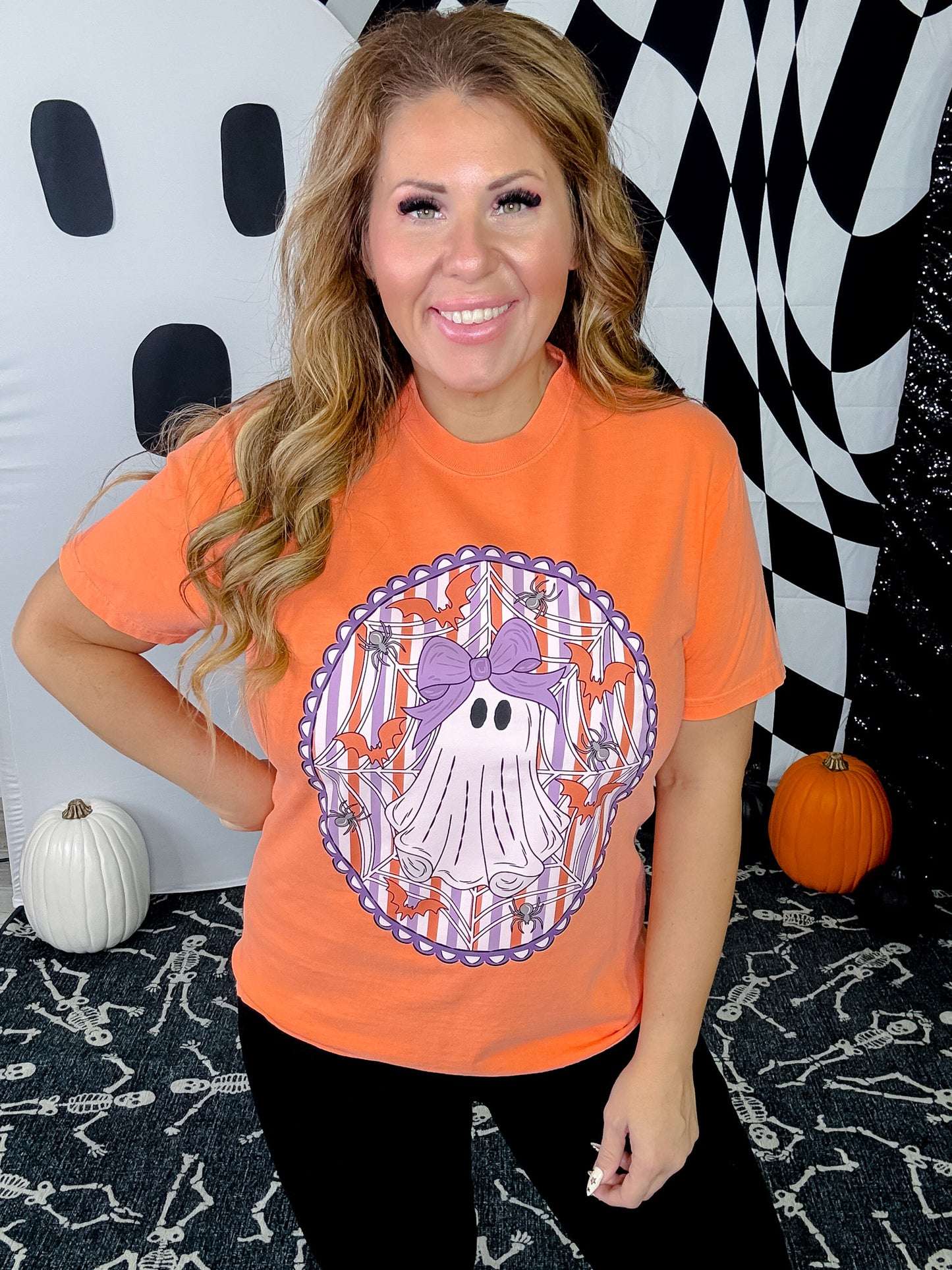 Framed Girly Ghost Graphic Tee