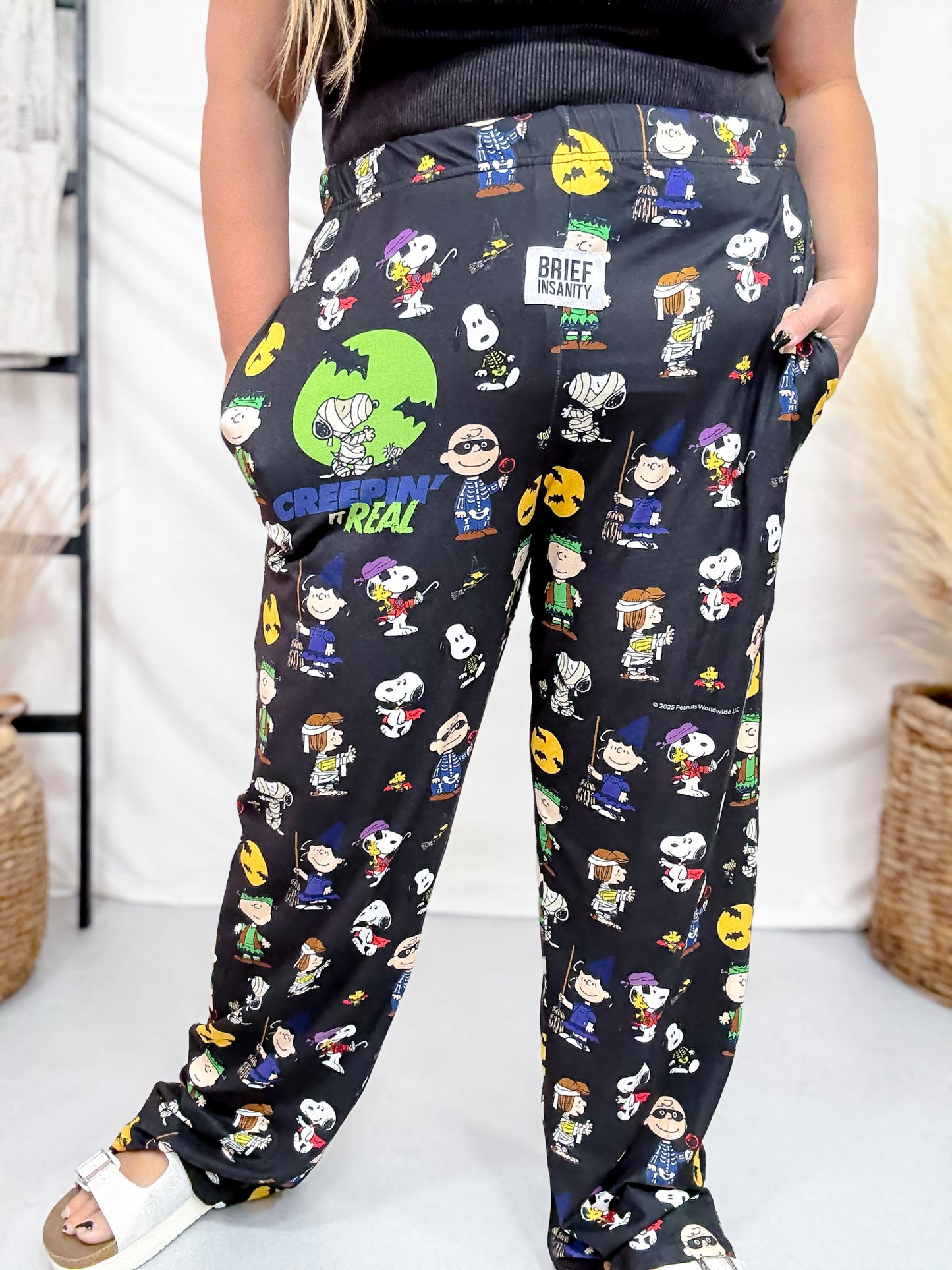 Snoopy Creepin' It Real Halloween Licensed Lounge Pants