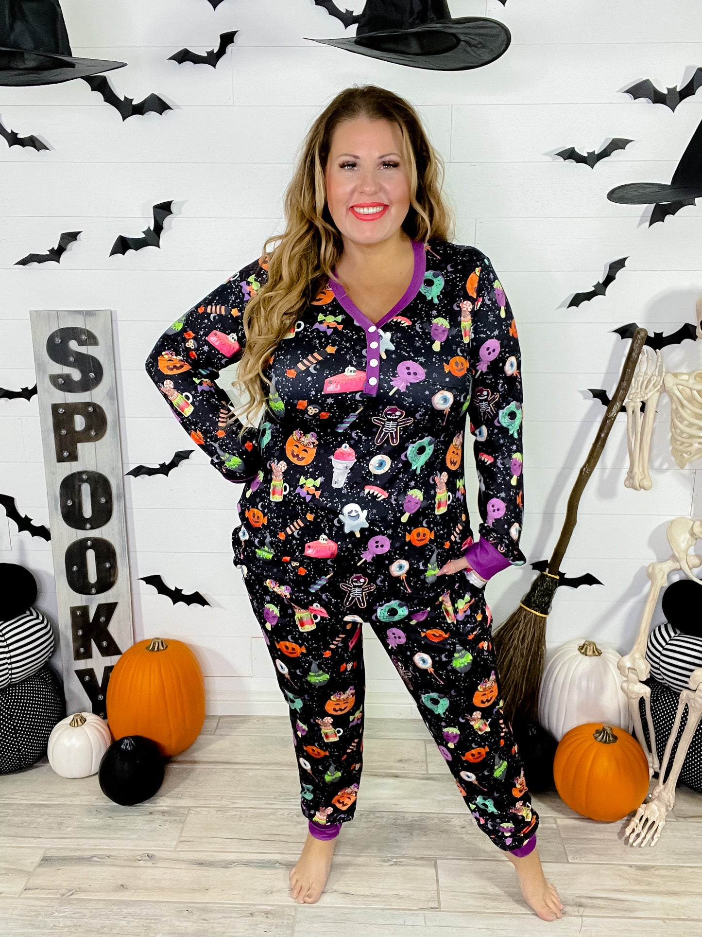 Spooky Night Halloween Pajama Set