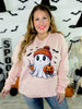 Pink Batty Ghost Sweatshirt