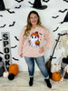 Pink Batty Ghost Sweatshirt