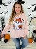 Pink Batty Ghost Sweatshirt