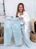 Judy Blue High Waist Straight Jeans With Stitched Waist