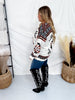 Lean On Me Aztec Long Sleeve Knit Sweater