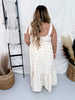 Strawberry Print Sundress W/ Self Tie Shoulder Straps