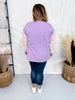 Long Sleeve Sequin Sleeve Glitter Skeleton Print Top